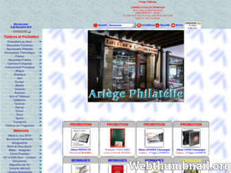 ariege-philatelie.com website preview