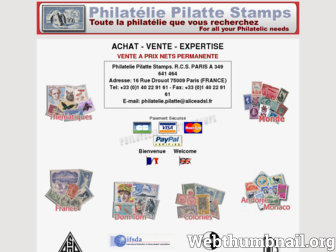 philatelie-pilatte-stamps.com website preview