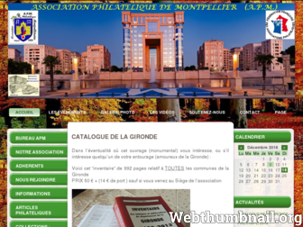 asso-philatelique-montpellier.fr website preview