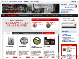 comptoir-philatelique.com website preview