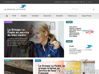legroupe.laposte.fr website preview
