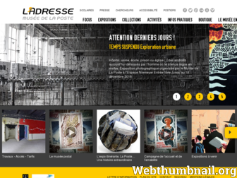 ladressemuseedelaposte.fr website preview