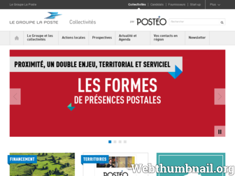 collectivites.laposte.fr website preview