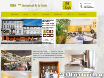 hotel-poste-tence.com website preview