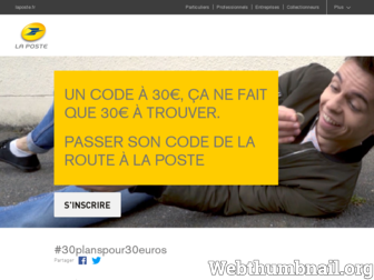 lecodealaposte.laposte.fr website preview