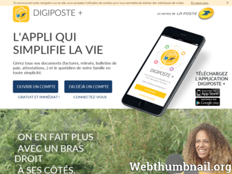 secure.digiposte.fr website preview