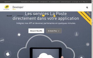 developer.laposte.fr website preview