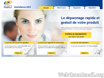 sav.lapostemobile.fr website preview