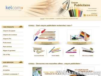 crayon-publicitaire.fr website preview