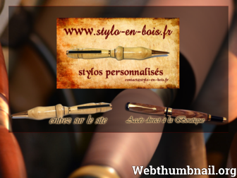 stylo-en-bois.fr website preview