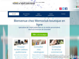 memoclub.fr website preview
