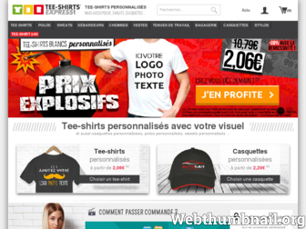 tee-shirts-express.com website preview