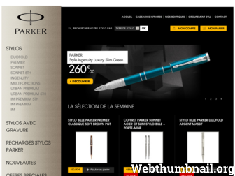 stylo-parker.fr website preview