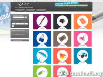 les-objets-publicitaires.com website preview