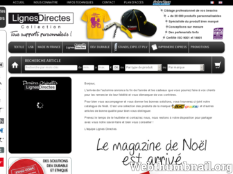 lignesdirectes.fr website preview