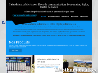 mscalendriers.com website preview
