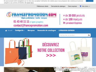 francepromotion.com website preview