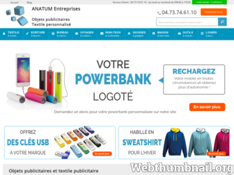 anatum-objet-publicitaire.com website preview