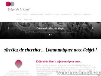 objetdelacom.fr website preview