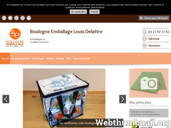 boulogne-emballage.fr website preview