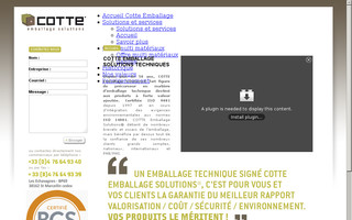 cotte-emballage.com website preview