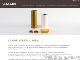 tamain-emballages.fr website preview