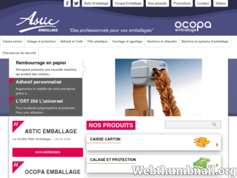 astic-emballage.fr website preview