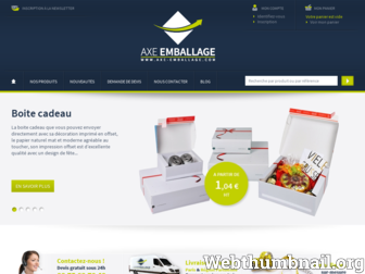 axe-emballage.com website preview