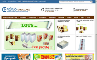 chrono-emballage.com website preview