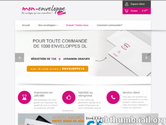mon-enveloppe.com website preview