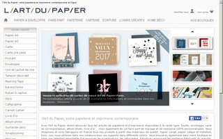 art-du-papier.fr website preview