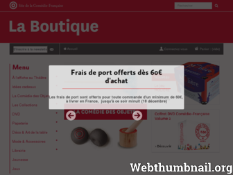 boutique-comedie-francaise.fr website preview