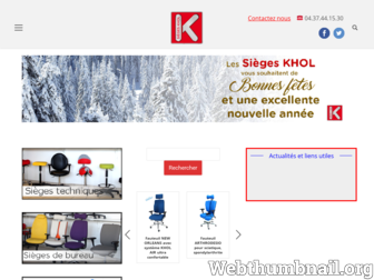 khol.fr website preview