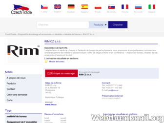 rim-cz.czech-trade.fr website preview