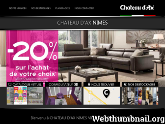 chateaudax-gard.fr website preview