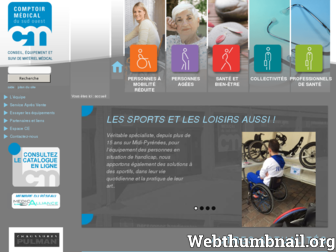 comptoirmedical.fr website preview