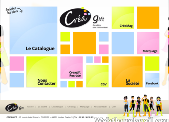 creagift.fr website preview