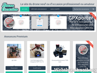 drone-occasion.com website preview