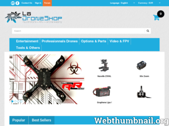 ladroneshop.com website preview