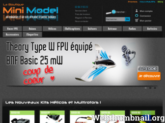 minimodel.fr website preview