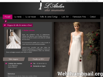 atelier-mariees.fr website preview