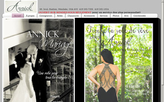 annickmariage.com website preview