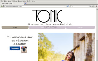 boutiquetonic.com website preview