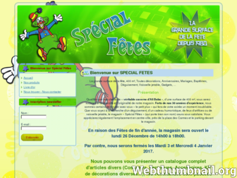 specialfetes-limoges.com website preview