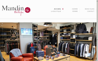 mandin-boutique.fr website preview