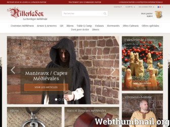 boutiquemedievale.fr website preview