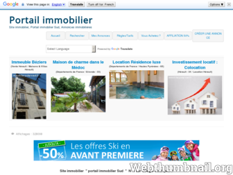 immobilier.pubprosud.fr website preview