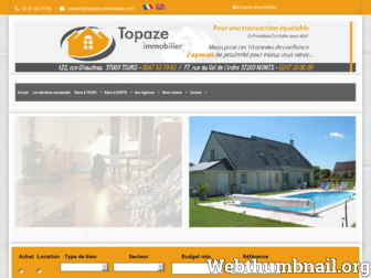 topaze-immobilier.com website preview