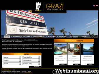grazi-immobilier.fr website preview