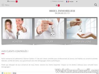 briel-immobilier.com website preview